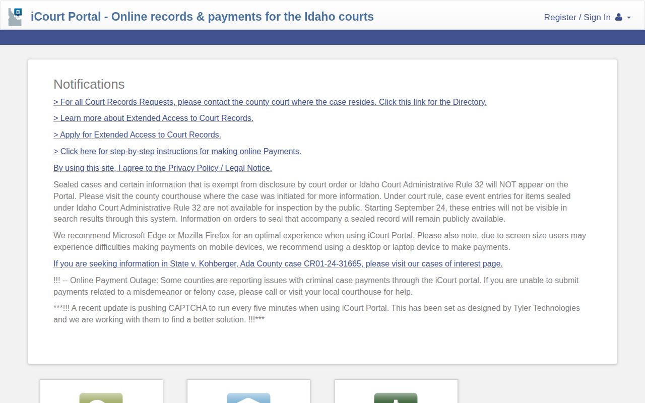 Franklin County public court portal used for a warrant and wanted-person check